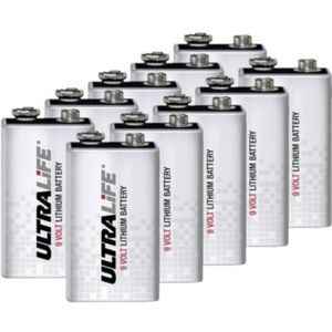 Ultralife U9VL-J-P / 6FR61 / 9V E-Block Lithium Batterij (10 stuks)