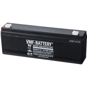 VMF SLA2.3-12 VRLA AGM Loodaccu (12V, 2.3 Ah, T1 terminal)