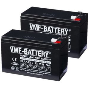 2 Stuks: VMF SLA7-12 VRLA AGM Loodaccu's (12V, 7.0 Ah, T1 terminal)