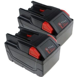 2 stuks: Milwaukee M28 BX / 4932352732 accu's (28 V, 4.0 Ah, 123accu huismerk)