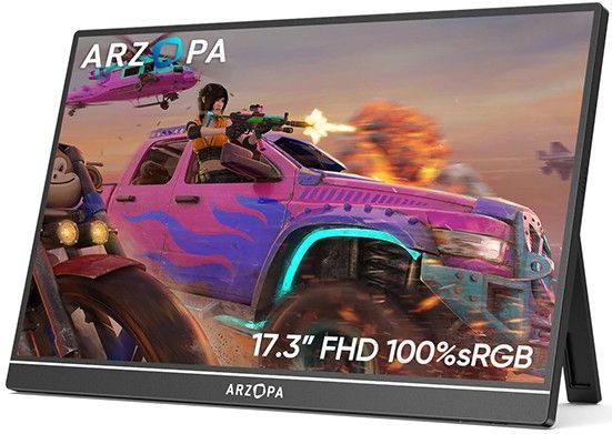 ARZOPA - A1 - Draagbare Monitor - 17.3 inch - Full HD - IPS - LED