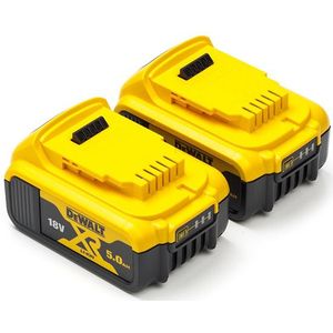 Startset: 2x DeWalt DCB184 XR Li-ion accu's (18 V, 5.0 Ah, origineel)