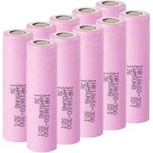 Samsung INR18650-30Q Li-ion batterij (10 stuks, 3.7 V, 3000 mAh, 15A)