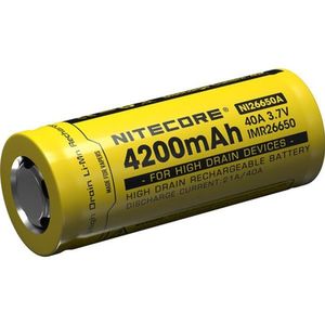 Nitecore Oplaadbare Batterij IMR26650 - Voor Electronische Sigaret