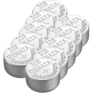 Renata 309 / SR754SW / SR48 zilveroxide knoopcel batterij 10 stuks