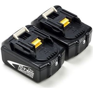 Startset: 2x Makita BL1840B / 18V LXT accu's (18 V, 4.0 Ah, 123accu huismerk)