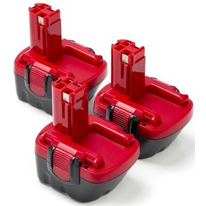 Aanbieding: 3x Bosch BAT043 accu (12 V, 2.0 Ah, Ni-MH, 123accu huismerk)