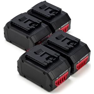 Starterset: 4x Bosch ProCORE 18 V accu's (18 V, 8.0 Ah, 123accu huismerk)