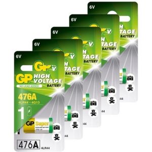 GP Super 476A / 4LR44 / V4034PX Alkaline 6V Batterij 5 stuks