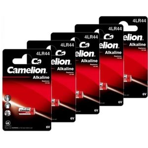 Camelion 4LR44 Speciale batterij 476A Alkaline 6 V 150 mAh 5 stuk(s)