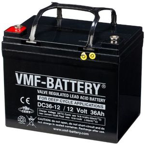 VMF DC36-12 AGM Deep Cycle accu (12V, 36 Ah. T7 terminal)