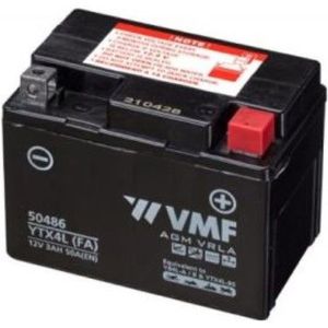 VMF PowerSport AGM 50486 / YTX4L-BS / 503909005 accu (12V, 3Ah, 50A)
