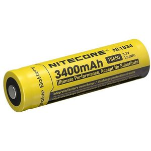 Nitecore 18650 Button Top accu (3.7 V, 3400 mAh)