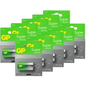 GP Super G-Tech LR20 / D Alkaline Batterij 20 stuks