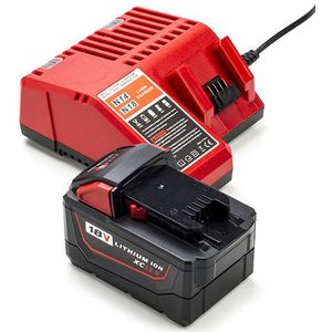 HNRG Pack: Milwaukee M18 HB12 / 4932464260 accu + lader (18 V, 12.0 Ah, 123accu huismerk)
