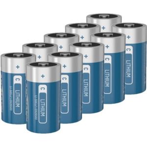 Aanbieding: 10 x Ansmann ER26500 / C batterij (3.6V, 8500 mAh, Li-SOCl2)