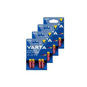 Varta Longlife Max Power AAA / MN2400 / LR03 Alkaline Batterij 16 stuks