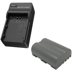 Nikon EN-EL3 / EN-EL3E accu + lader (7.4 V, 1500 mAh, 123accu huismerk)