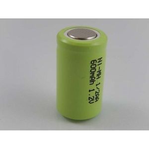 123accu oplaadbare 1/2 AA batterij (1.2V, 600 mAh, Ni-Mh)