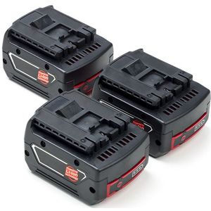 Aanbieding: 3x Bosch GBA 14.4 V accu (14.4 V, 4.0 Ah, Li-ion, 123accu huismerk)