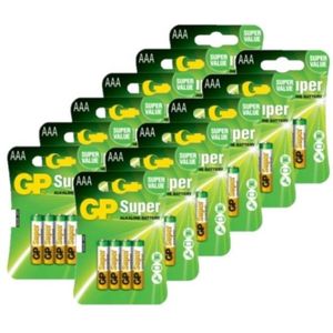 GP Super AAA / MN2400 / LR03 Alkaline Batterij 48 stuks