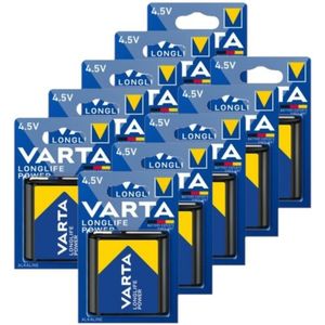 Varta Longlife Power 3LR12 / MN1203 / 4.5 Volt Alkaline Batterij 10 stuks