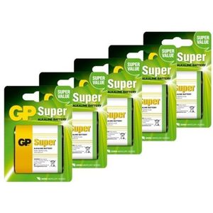 GP Super 3LR12 / MN1203 / 4.5 Volt Alkaline Batterij 5 stuks