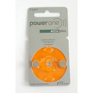 Powerone P13 Oplaadbare batterij voor hoortoestel ZA13 NiMH 28 mAh 1.2 V 2 stuk(s)