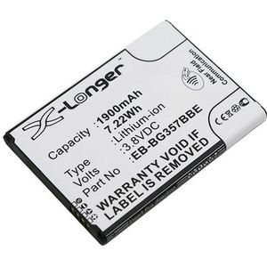 Samsung BG357BBU / BG357BBZ / EB-BG357BBE accu (1900 mAh, 123accu huismerk)