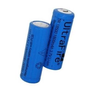 UltraFire 18500 batterij 2 stuks (1800 mAh)