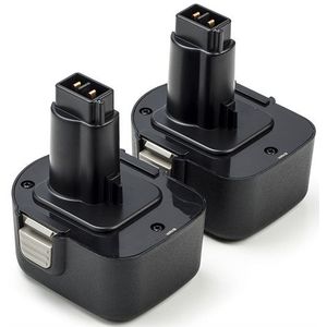 2x Black & Decker A9252 / PS130 accu (12 V, 2.0 Ah, 123accu huismerk)