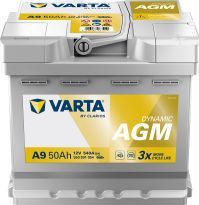 Varta - Dynamic AGM - Autoaccu - 12V - 50Ah/540A - Voor Start-Stop Technologie