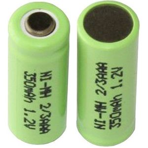 123accu oplaadbare 2/3AAA batterij 2 stuks