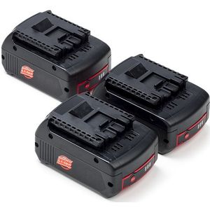 Startset: 3x Bosch GBA 18V / 1600Z00038 accu's (18 V, 4.0 Ah, 123accu huismerk)