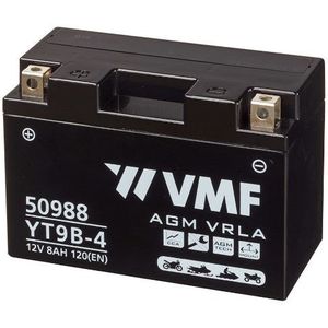 VMF AGM SLA 50988 / YT9B-BS accu (12V, 8Ah, 120A)