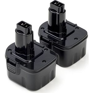 Aanbieding: 2x DeWalt DE9074 accu (12 V, 1.5 Ah, 123accu huismerk)