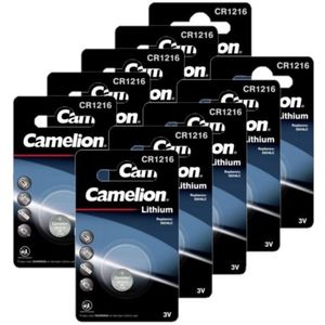 Camelion CR1216 3V Lithium knoopcel batterij 10 stuks