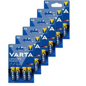 Varta Longlife Power AA / MN1500 / LR06 Alkaline Batterij 24 stuks