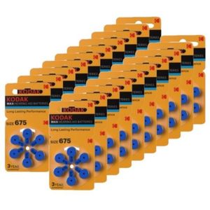 Kodak Max 675 / PR44 / Blauw gehoorapparaat batterij 120 stuks