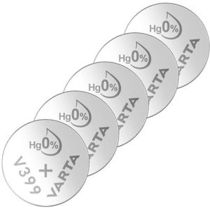 Varta V399 / SR927SW / SR57 zilveroxide knoopcel batterij 5 stuks