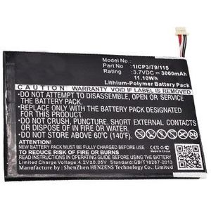 Blu 1ICP3/79/115 accu (3000 mAh, 123accu huismerk)
