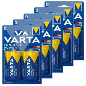 Varta Longlife Power LR20 / D Alkaline Batterij 10 stuks