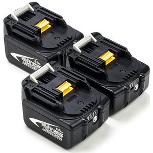 Startset: 3x Makita BL1460A / 14.4V LXT accu's (14.4 V, 6.0 Ah, 123accu huismerk)