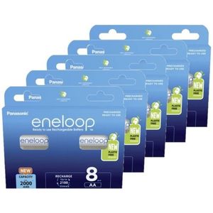 Panasonic Eneloop Oplaadbare AA / HR6 Ni-Mh Batterijen (40 stuks, 2000 mAh)