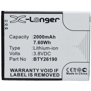 Mobistel BTY26190 accu (2000 mAh, 123accu huismerk)