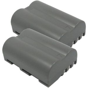 2 stuks: Nikon EN-EL3 / EN-EL3e accu's (7.4 V, 1500 mAh, 123accu huismerk)