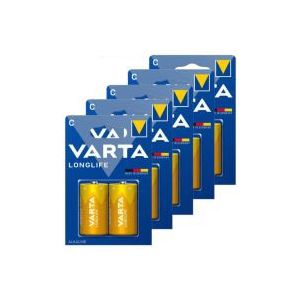 Varta Longlife LR14 / C Alkaline Batterij (10 stuks)
