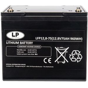 Landport LFP12.8-75 Lithium accu (12.8V, 75Ah, 960Wh, LiFePO4 )