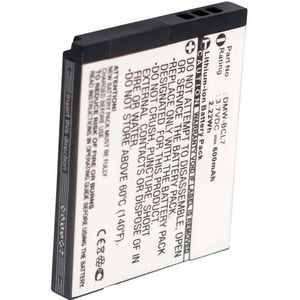Panasonic DMW-BCL7 accu (600 mAh, 123accu huismerk)