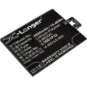 Lenovo L16D1P32 accu (4000 mAh, 123accu huismerk)